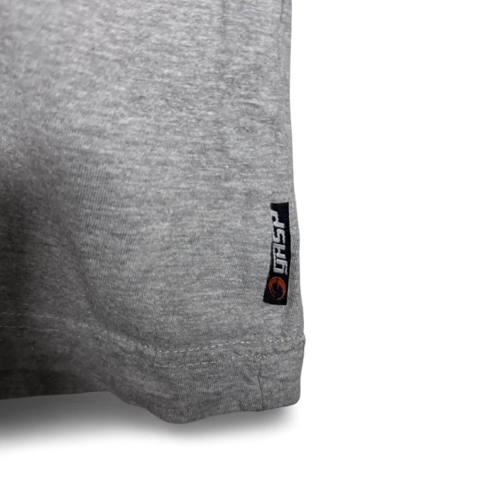 Camiseta para hombre Gasp Gym gris de gran tamaño manga 3/4 cubierta de bomba XXL Foto 2 de 4