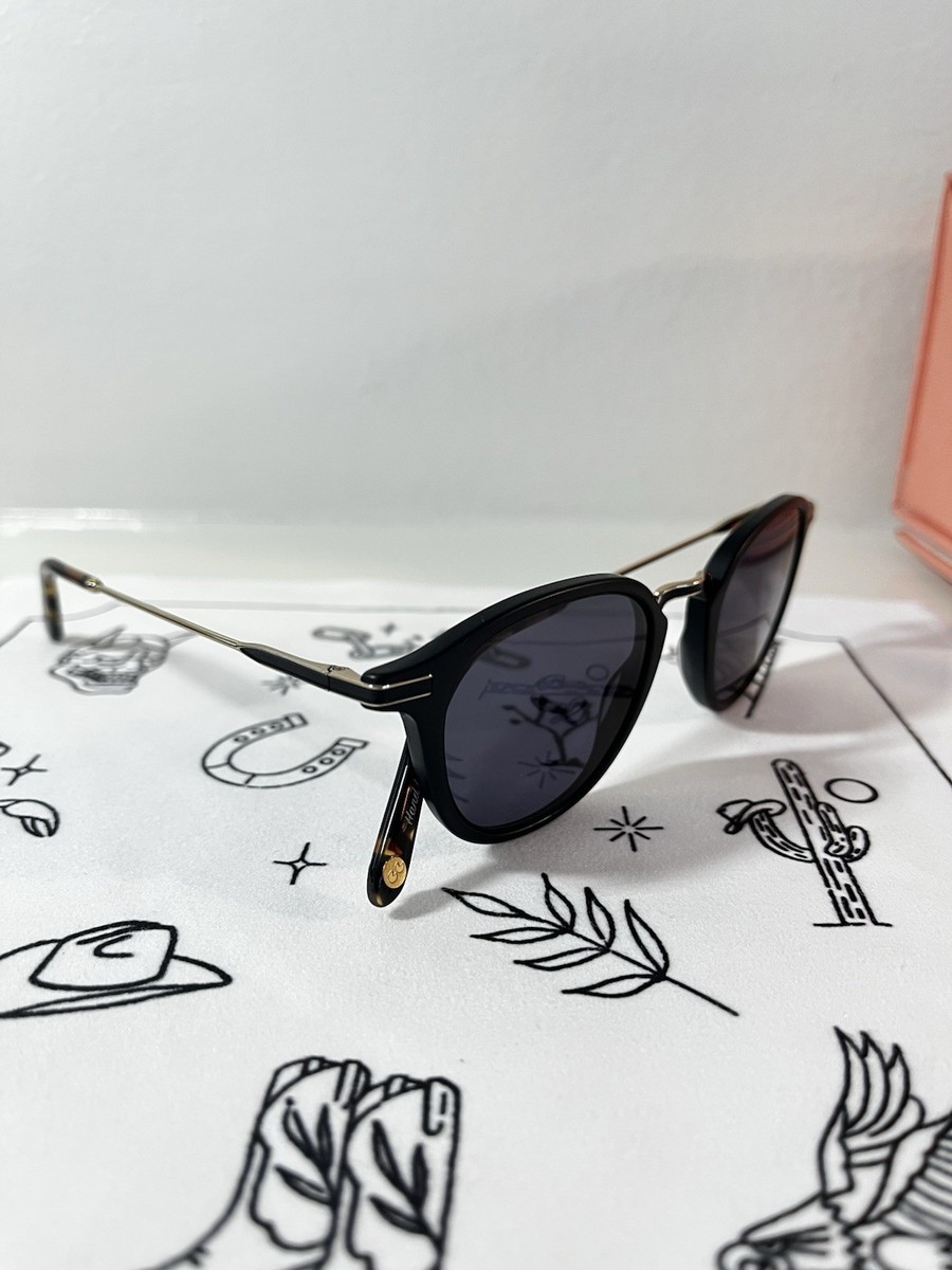 Garrett Leight Hampton Combo Sunglass Matte Black with