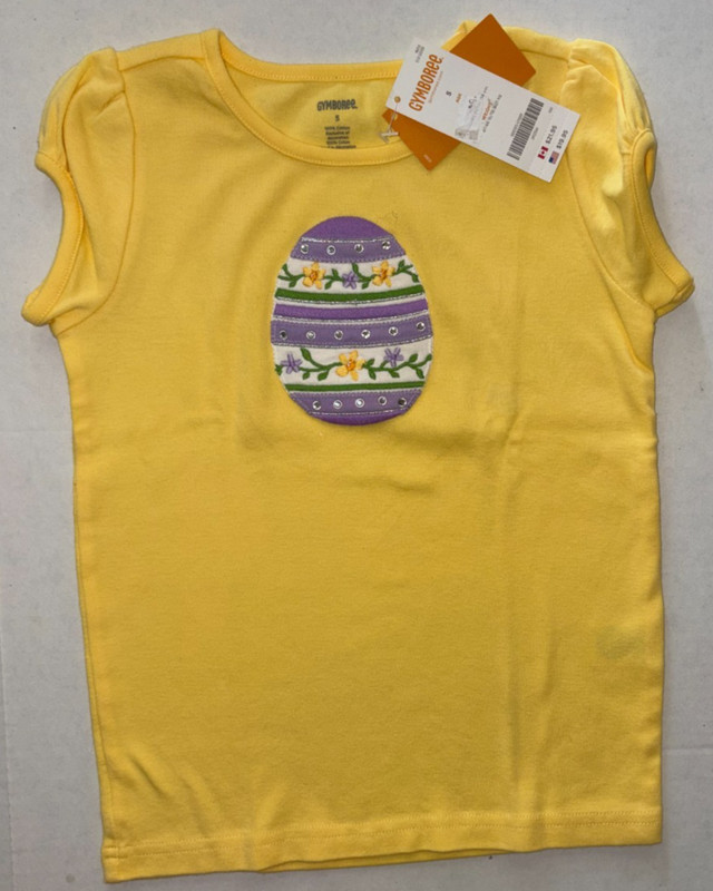 Gymboree vintage 2013 DAFFODIL GARDEN yellow lavender flower egg Top/Shirt 5 NWT