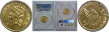 1836 $2 1/2 Classic Gold PCGS AU-58