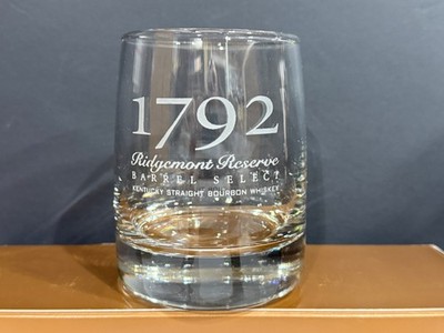 Ridgemont Reserve 1792 Barrel Select Etched Bourbon Whiskey Rocks Glass - Libbey