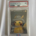 POKEMON PIKACHU GREY FELT HAT PROMO SV 085 PSA 9 VAN GOGH 2023 ENGLISH