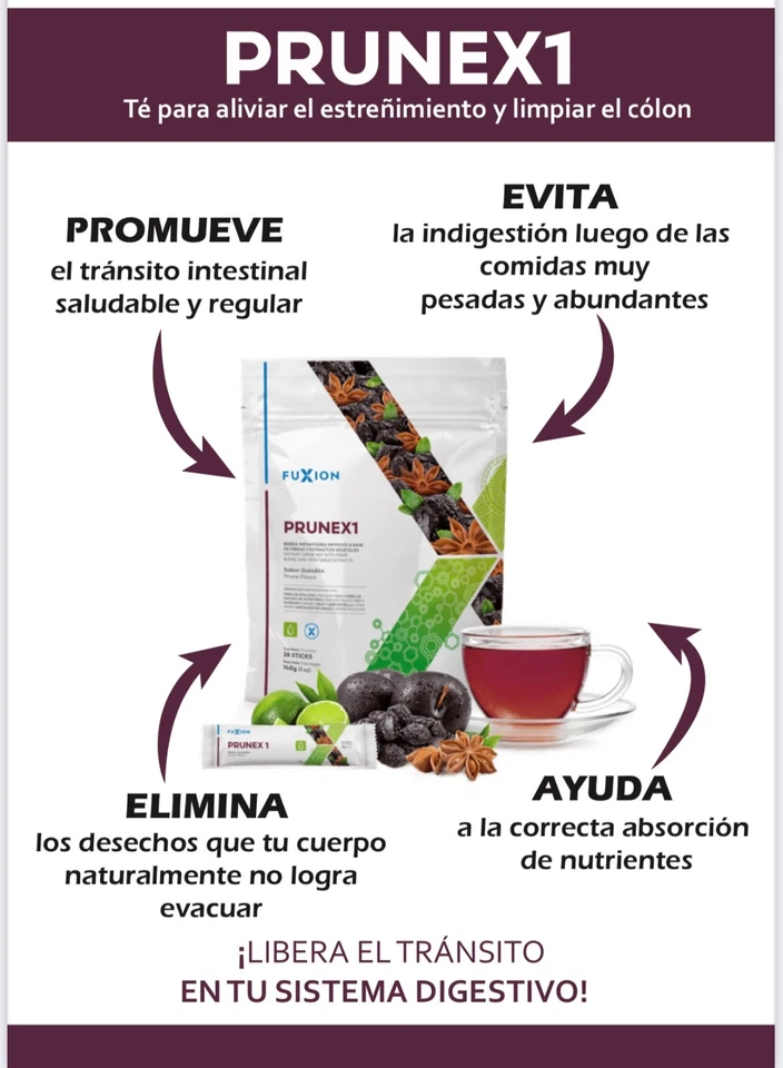 PRUNEX1 FUXION DETOX COLON  Mix di fibre solubili  - Imagen 3 de 3