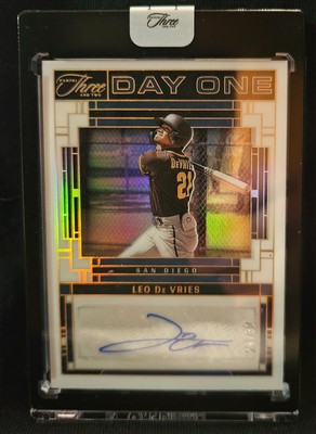 2024 Panini Three and Two - Day One Autographs Leo De Vries #DOA-LDV /32 