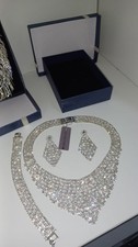 Image of Jon Richard Jewellery Full Set Necklace Earrings Bracelet Sparkly New Gift Boxed