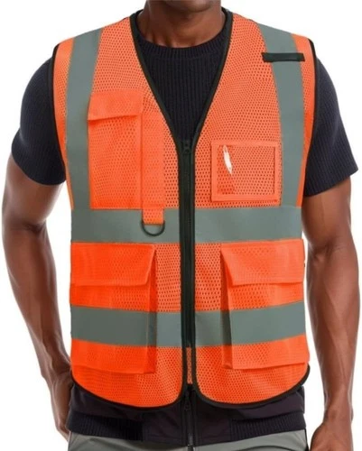 Safety Vest for Road Crew, Hi Vis Reflective High Visibility Strips Outdoor video thumbnail