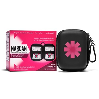 Narcan Nasal Spray 4 Mg Carrying Case Emergency Treatment Of Opioid Overdose 2