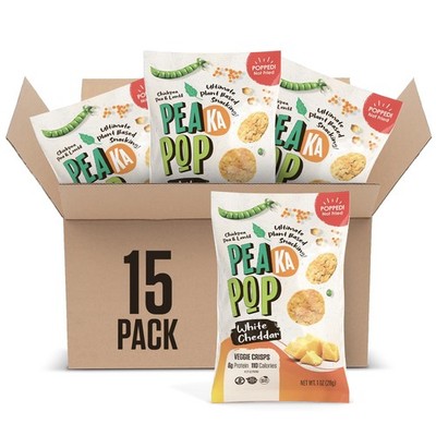 PeaKaPop Veggie Chips - Healthy Snacks for Adults & Kids with Pea, Lentil & C...