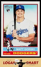 Matt Gorski 2025 Topps Heritage #555 RC Los Angeles Dodgers