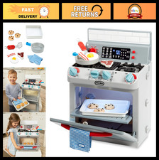 Realistic Pretend Play Oven for Kids - Play Kitchen Set with 11 Accessories  So