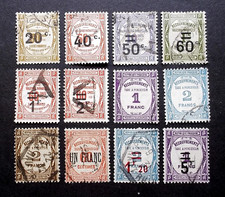 LOT TIMBRES FRANCE ANCIENS TAXE 1907-1929