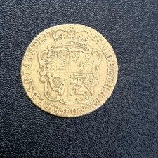 King George II 1755 Half 22ct Gold Guinea Coin