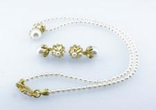 Set Parure Tiffany & Co. - collana/orecchini in oro giallo 18 kt - perle Akoya