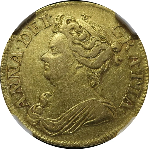 1711 Great Britain Guinea Gold Anne AU50 NGC