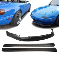 Sasa 2x Combo For 90-97 Mazda Miata Mx5 Gv Front Fd Side Skirt Pu Bumper Lip