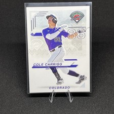 2025 Panini Prospect Edition #126 Cole Carrigg, Colorado Rockies