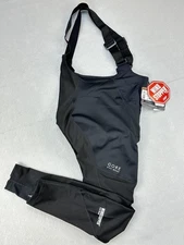 Gore Bike Wear Bib Leggings Mens Large Black Contest 2.0 Windstopper Soft Shell