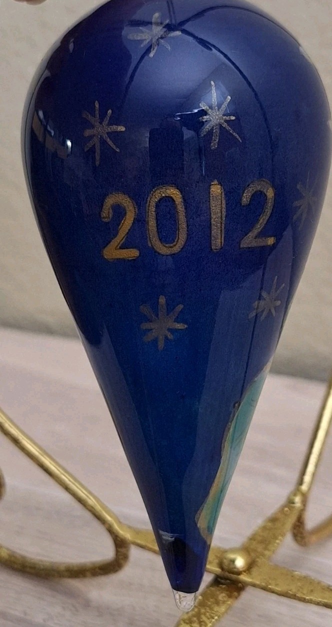 LI BIEN Christmas Ornament 2012 Painted Angel With Box Pier 1