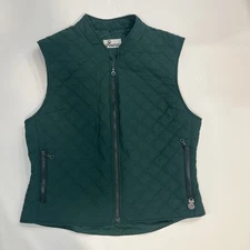 Pikeur Quilted Full Zip Vest Equestrian Horseback Riding Women's Size 16L Green