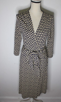 Banana Republic Navy Beige Knit Wrap Dress 3/4 Sleeve Stretch Women's Size M | eBay Banana Republic Navy Beige Knit Wrap Dress 3/4 Sleeve Stretch Women's Size M | eBay