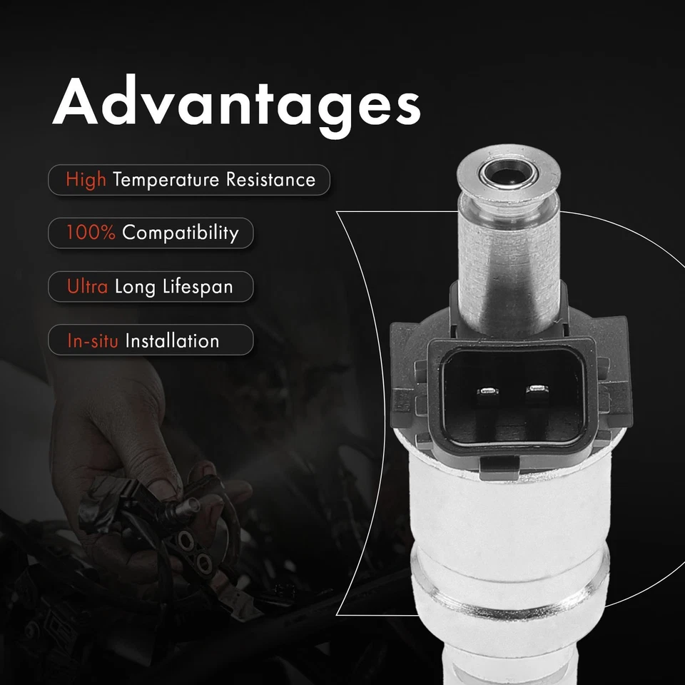 4x Inyectores de combustible para Honda Accord 1998-2002 Civic 1999-2000 Acura CL 1998 2,3 L Foto 4 de 4