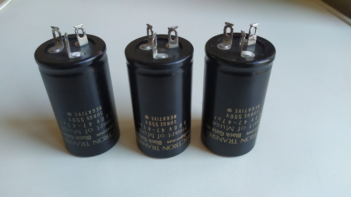 Rubycon Black Gate WKZ capacitor 47 uF + 47 uF 500v Heart of Rubycon Black Gate WKZ capacitor 47 uF + 47 uF 500v Heart of
