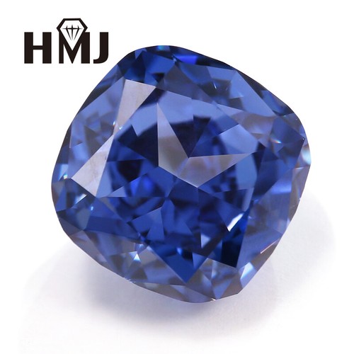 Cubic Zirconia Crushed Ice Cut AAAAA Cushion Square High Quality Carbon Diamond - Picture 6 of 30