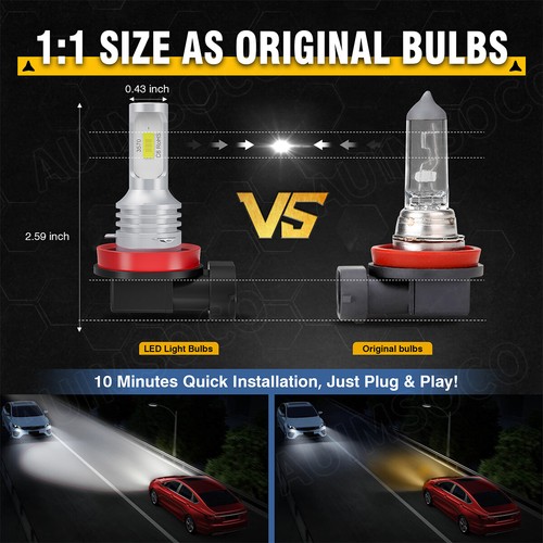 Kit de bombillas antiniebla faros LED para GMC Sierra 1500 SLT doble cabina 5,3 L 2007-2013 - Imagen 5 de 15