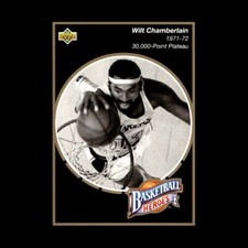 Wilt Chamberlain 1992-93 Upper Deck Basketball Heroes Philadelphia 76ers #16
