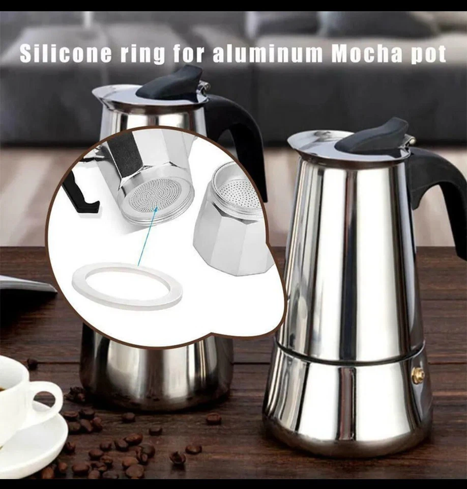 ■ 6tazze moka Guarnizione bialetti galaxy brikka carmelita express alessi ilsa  - Immagine 2 di 4