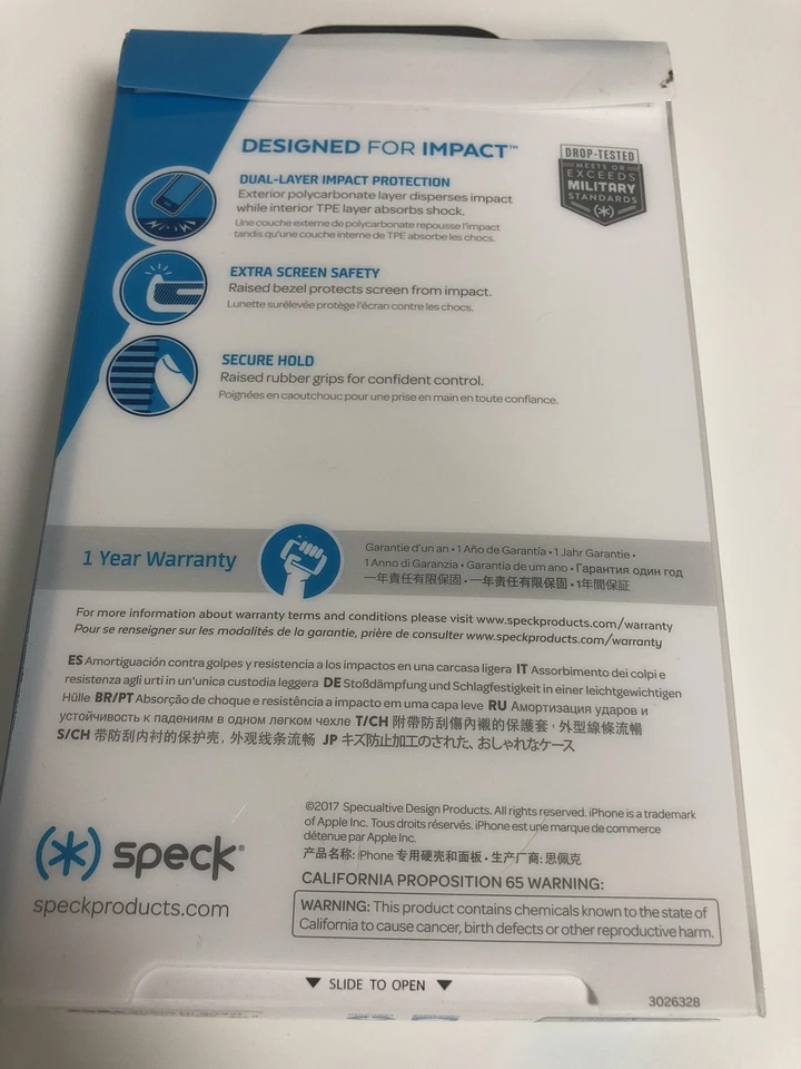 Speck iPhone X Candyshell Grip No-Slip Grip Bezel Screen Protection Red/Black - Image 3 of 3