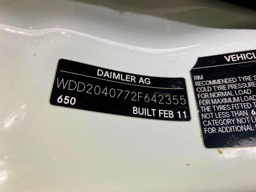Mercedes Benz C63 AMG W204 Sedan Rear Side C Pillar Airbag LHS 2048600305 - 第 5/5 張圖片