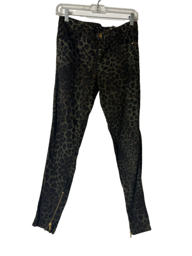 Zara Trafaluc leopard print skinny pants Size 26 Low rise - Afbeelding 1 van 8