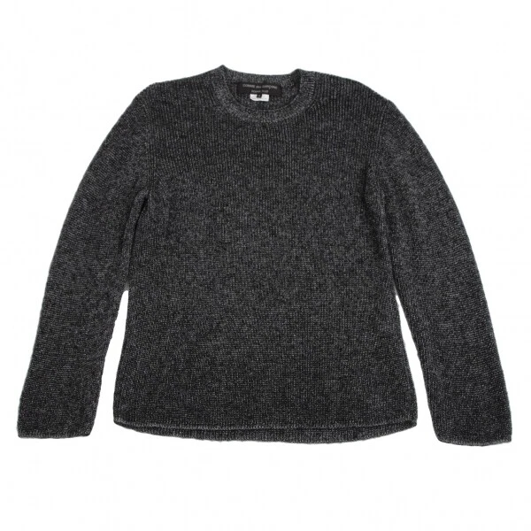 COMME des GARCONS HOMME PLUS Crew Neck Glitter Knit Sweater Size M(K-113656)