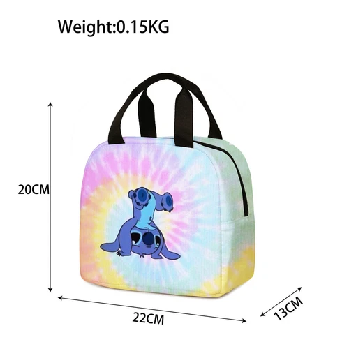 Lilo Stitch Cartoon Galaxy Lunch Bag Insulated Student Snack Picnic Xmas Gift AU - Picture 13 of 55