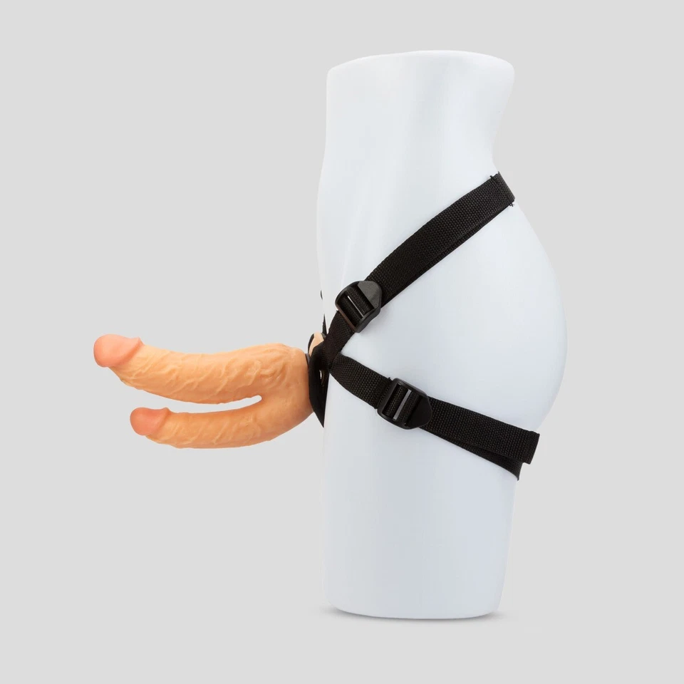 Arnés con correas realista anal punto G DP juguete sexual consolador Dong doble penetración Foto 3 de 4