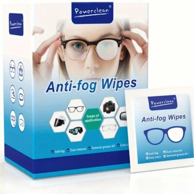 POWER CLEAN OPTICAL LENS WIPES GLASSES SUNGLASSES SMEAR-FREE SPECTACLE DEEP CLEANER PACK 52