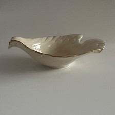 Lenox China - Dove Bowl, Candy/Trinket Dish Compote - Made in USA Gold Rim