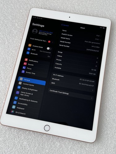 Apple iPad 8. Gen. 32GB, WLAN, 10,2 Zoll - Gold - Guter Zustand - Ref.: 324 - Bild 4 von 7