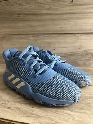 NEW Adidas Pro Bounce 2019 'Light Blue' Low Basketball Shoe mens sz 12.5