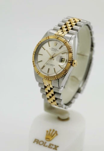 Vintage Men's Rolex Datejust Thunderbird Ref: 1625 36mm Silver Stick 2Tone #W20