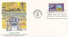 STAMP US SCOTT 2007 "Knoxville Worlds Fair Fuels" 20 CENT 1982 FDC - A