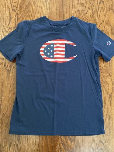 Champion Boys Short Sleeve T-shirts Lot of 2 (Navy and Royal) Size XL - Picture 4 of 5