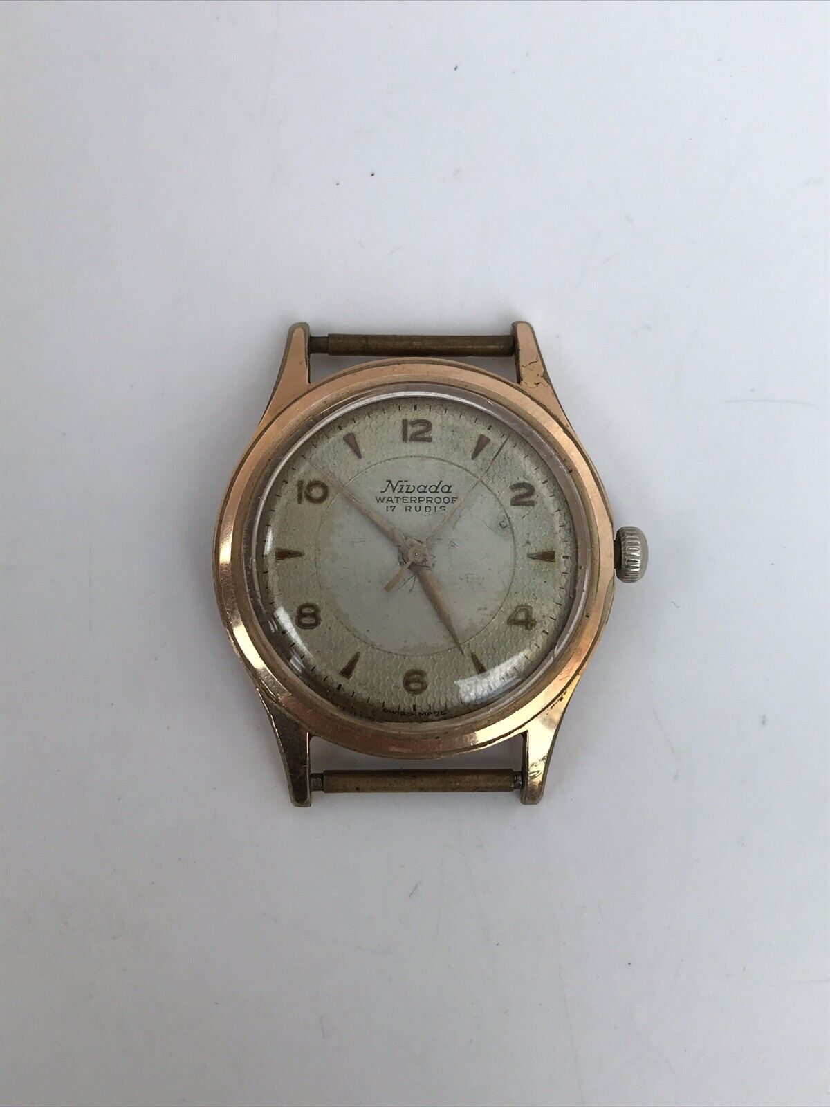 Nivada Vintage Watch Man’s 17 Jewels Waterproof Antimagnetic Swiss Gold  Plated20