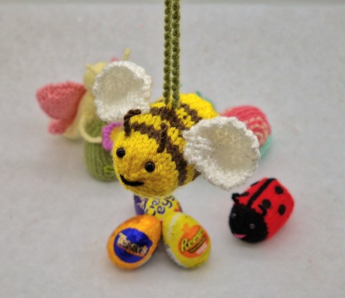 🐌STRICKANLEITUNG 🐝Ostern Garten Viecher Creme Ei Abdeckung EINFACH Käfer Insekten - Bild 3 von 18