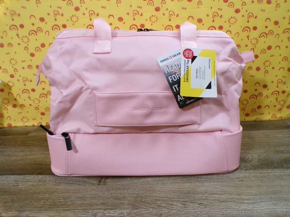 SWISSGEAR Weekender NWT Travel Tote Bag PINK 10"WX18"LX13"H - Image 2 of 4