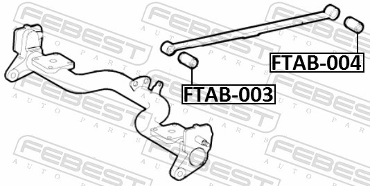 Fits FEBEST FTAB-004 REAR LEAF SPRING BUSHING