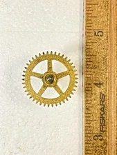 Herschede Clock Movement Time Side 5th Wheel (See Pics To ID Movement)  (KD2676)