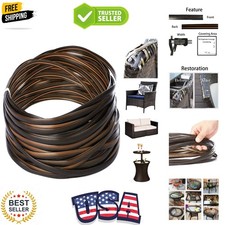 Wicker Repair Kit, Synthetic Embossing Rattan Fix Material Supplies Vinyl Pla...