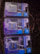 Lot Of 3x  SD Card Memory 32GB Class 10  Digital Cameras (W3401)